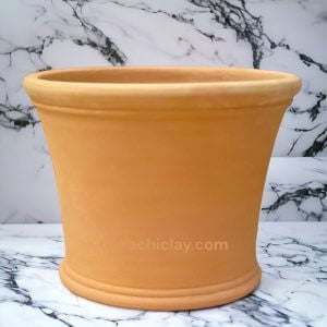 Range of Terracotta Pots 26 clay planter on marble slab