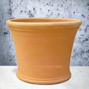 Range of Terracotta Pots 25 large terracotta planter on concrete floor