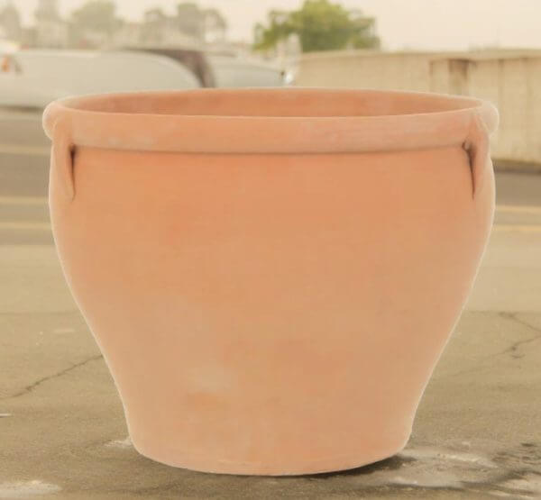 Brace Conical Shape Large terra cotta Pot on road