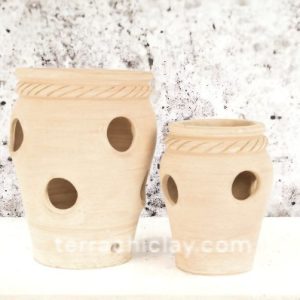 Range of Terracotta Pots 37 a pair of strawberry jars on the floor