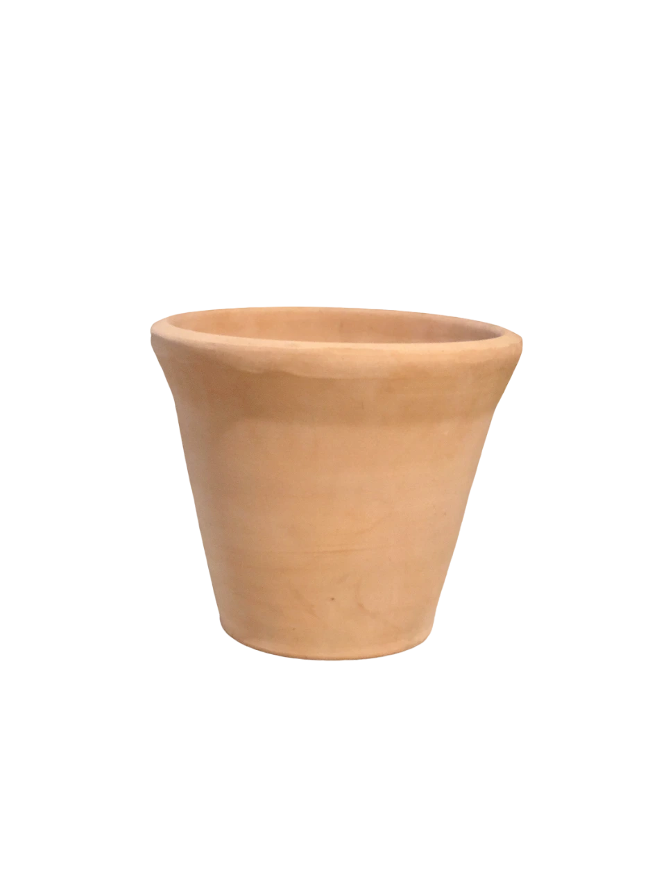 31cm stackable machine-made terracotta pot showing tapered design for efficient nesting and shipping